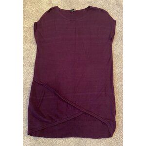 The Limited Dark Purple Sweater Dress Sleeveless Top Small